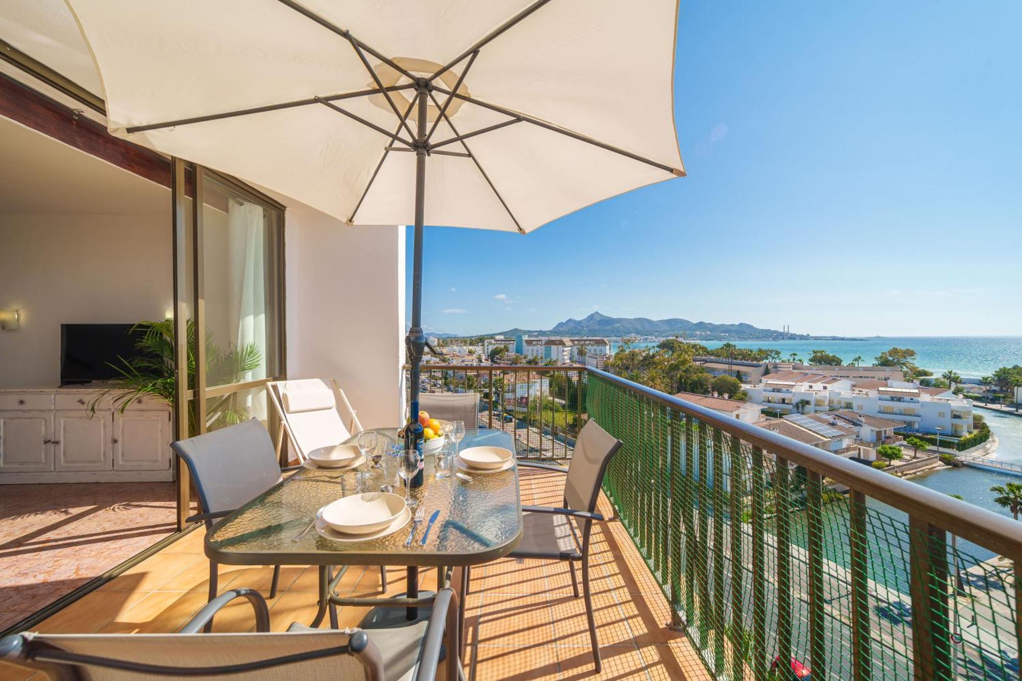 The Shell Ll New At The Beach, With Sea Views And Swimming Pool Apartamento Alcúdia